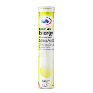 EuRho® Vital Energy Efervesan Tablet - Multivitamin, Taurin, Kafein İçeren Takviye Edici Gıda