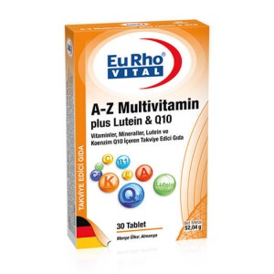 EuRho® Vital A-Z Multivitamin Plus Lutein & Q10   30 Tablet