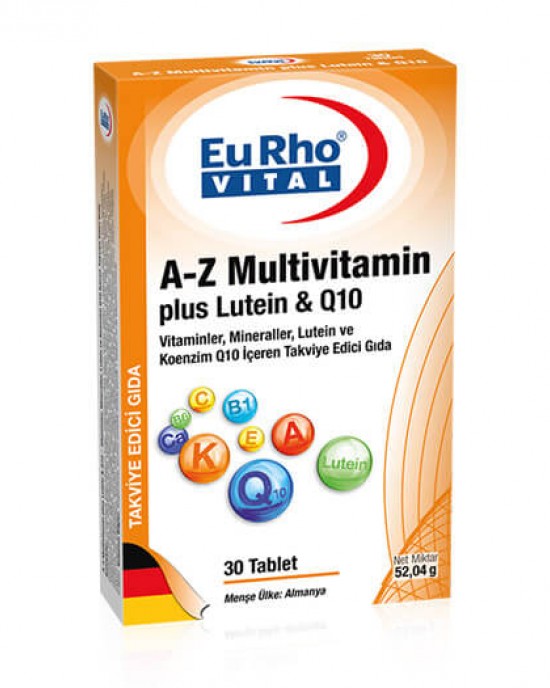 EuRho® Vital A-Z Multivitamin Plus Lutein & Q10   30 Tablet